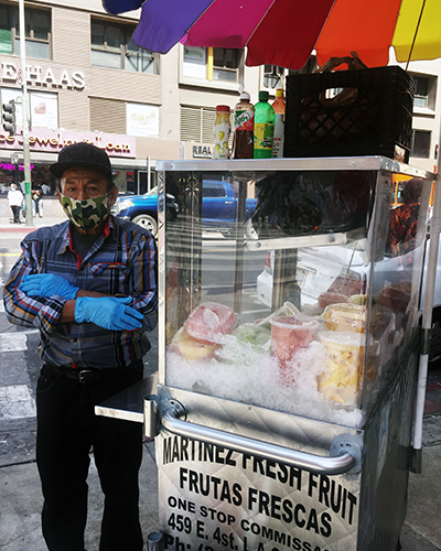 LA sidewalk vendor Nicolas Martinez