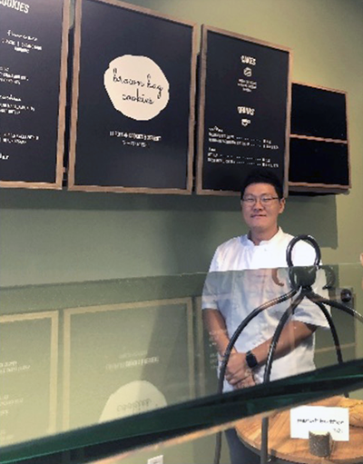 Hyung Chul Kim, owner and main pâtissier of Brown Bag Cookies in the heart of Los Angeles