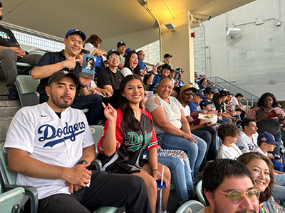 EWDD staff fill a section of Dodger stadium on July 25, 2023, for a department wide team building event