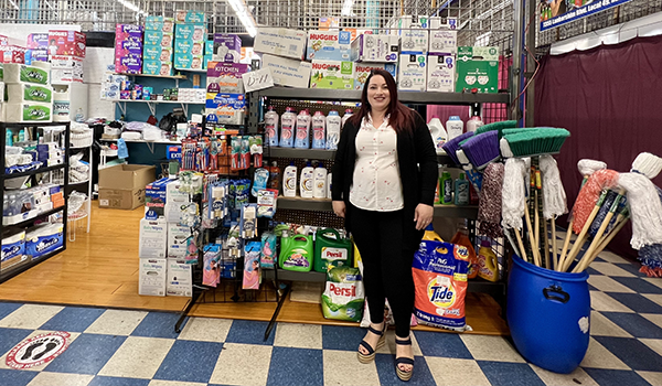 Mirsa Garza, a single mother of three and the owner of J&M Discount Store in the North Hollywood Swap Meet