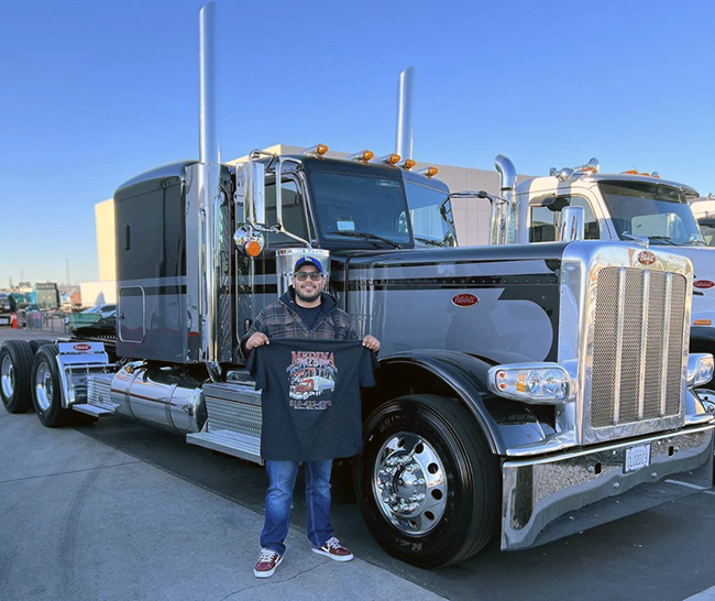 Salvador Medina, owner of Medina Truck and Transport, obtained access to capital through the South Valley BusinessSource Center to purchase a state-of-the-art 2023 Peterbilt 579 Electrical Vehicle (EV)