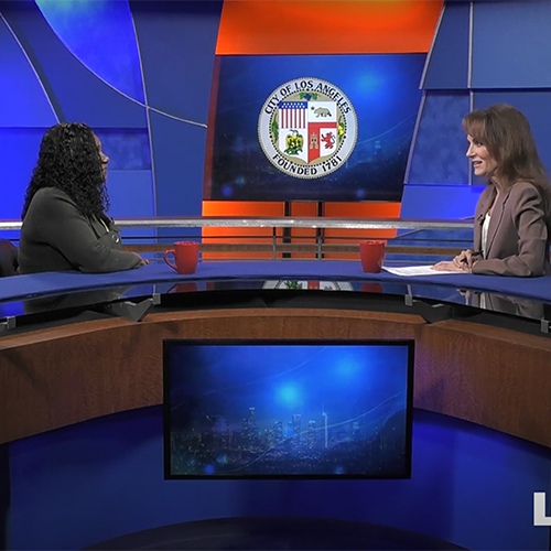April 29, 2025: LA Cityview 35 host Ann Pulice interviews EWDD General Manager Carolyn Hull on LA Currents