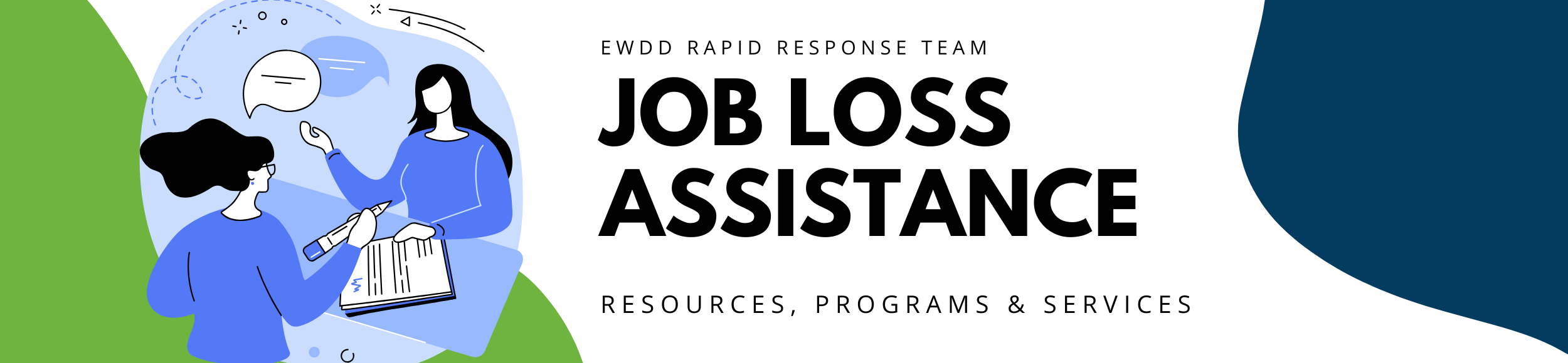 EWDD Rapid Response Team Job Loss Assistance Resources, Programs and Services