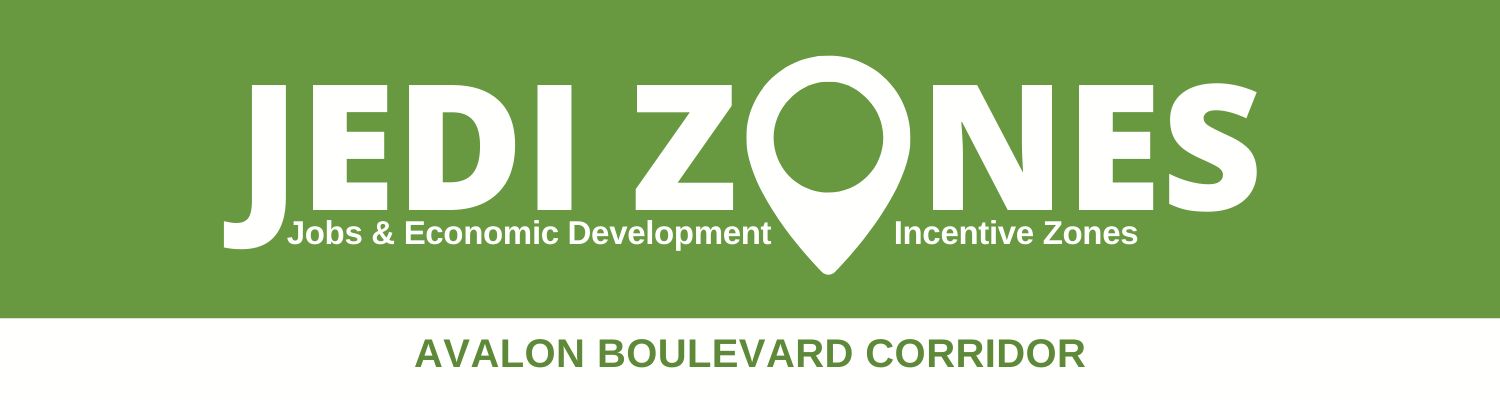 LA City JEDI Zone Information for the Avalon Boulevard Corridor in Council District 15