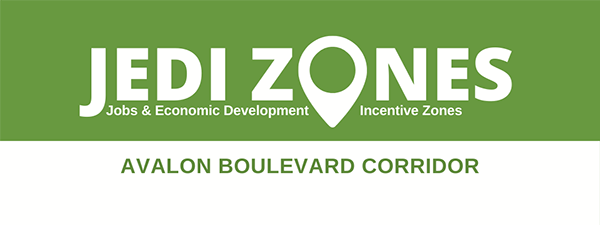 LA City JEDI Zone Information for the Avalon Boulevard Corridor in Council District 15