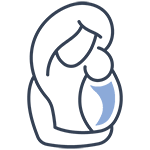 mother and baby icon